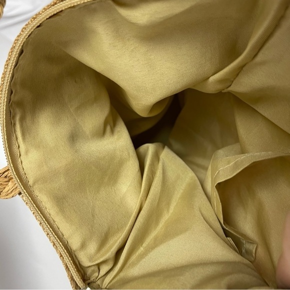 Wayan Natural Wear Linen Embroidered Boho Woven Tote HandBag Beach Hippie - Picture 9 of 12